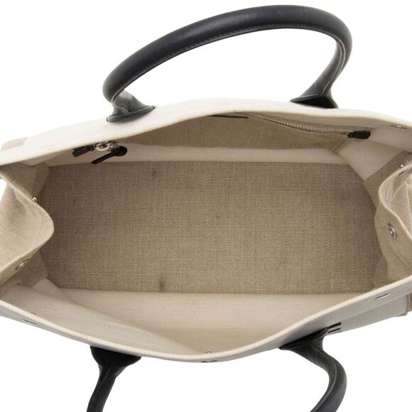 Saint Laurent Canvas Calfskin Rive Gauche Small Tote - Picture 7 of 16